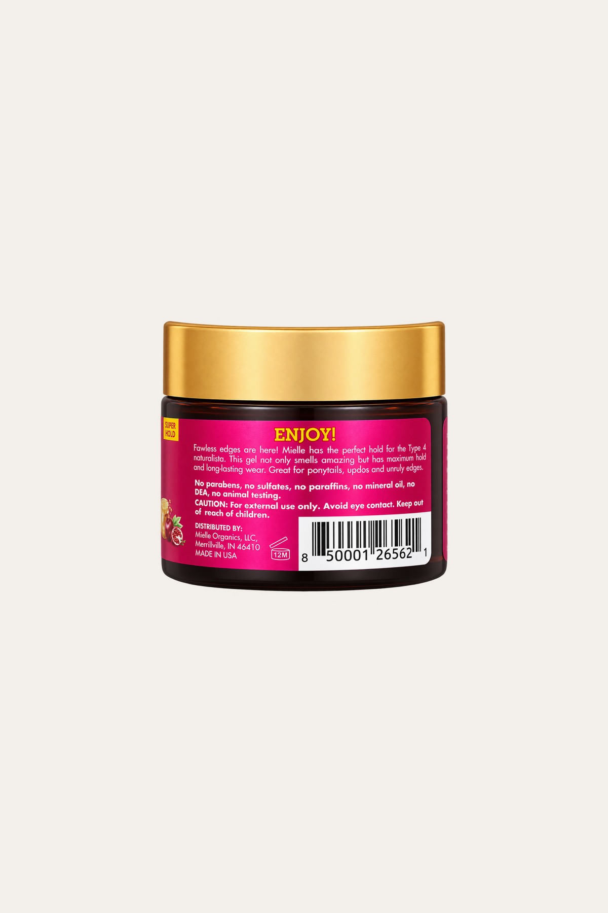 Mielle Pomegranate & Honey Blend Super Hold Edge Gel 2 Oz