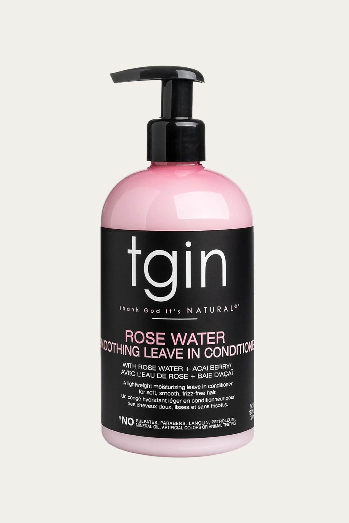 Thank God It's Natural Rose Water Smoothing Leave-In Conditioner 13 Oz