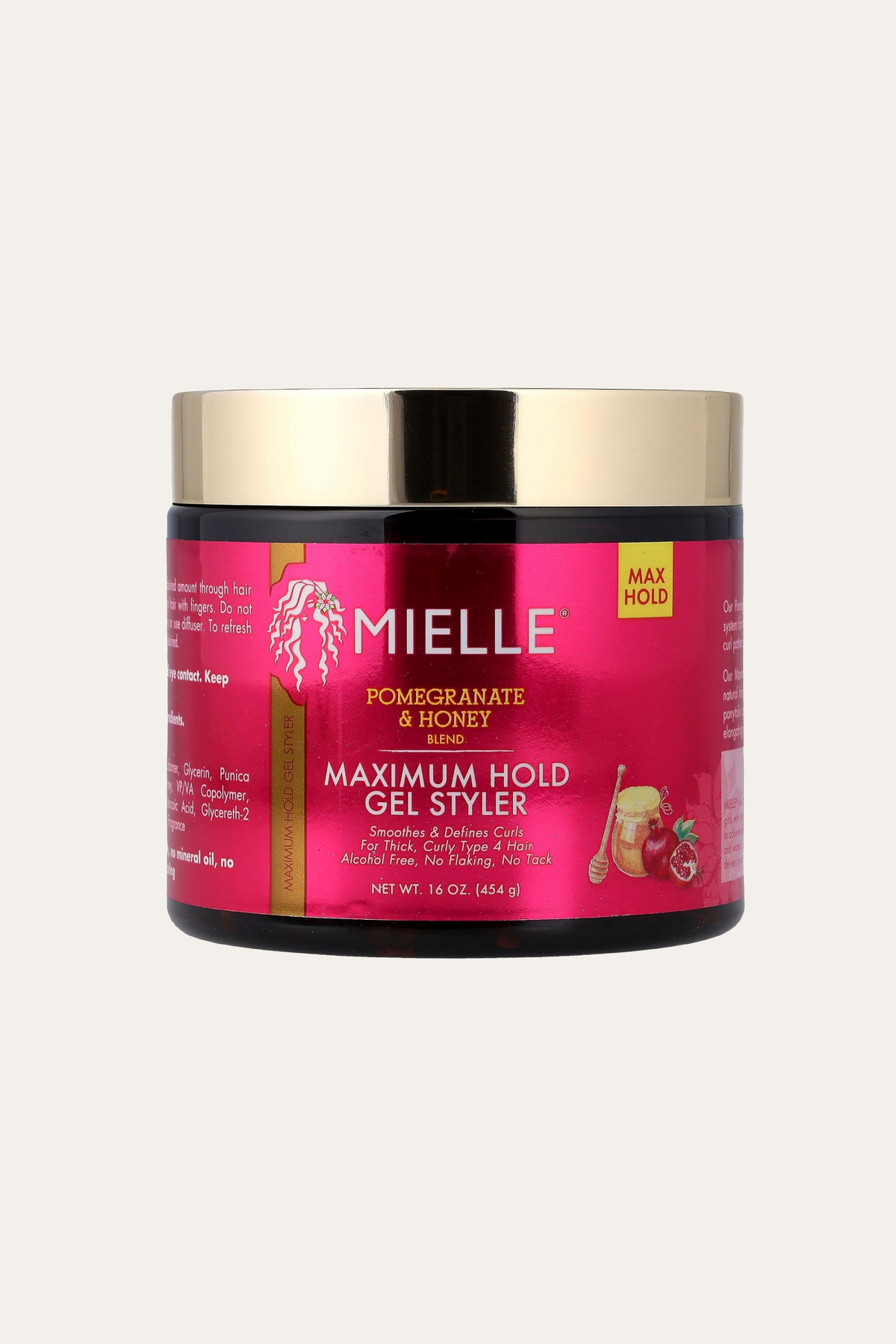 Mielle Pomegranate And Honey Blend Maximum Hold Gel Styler 16 Oz