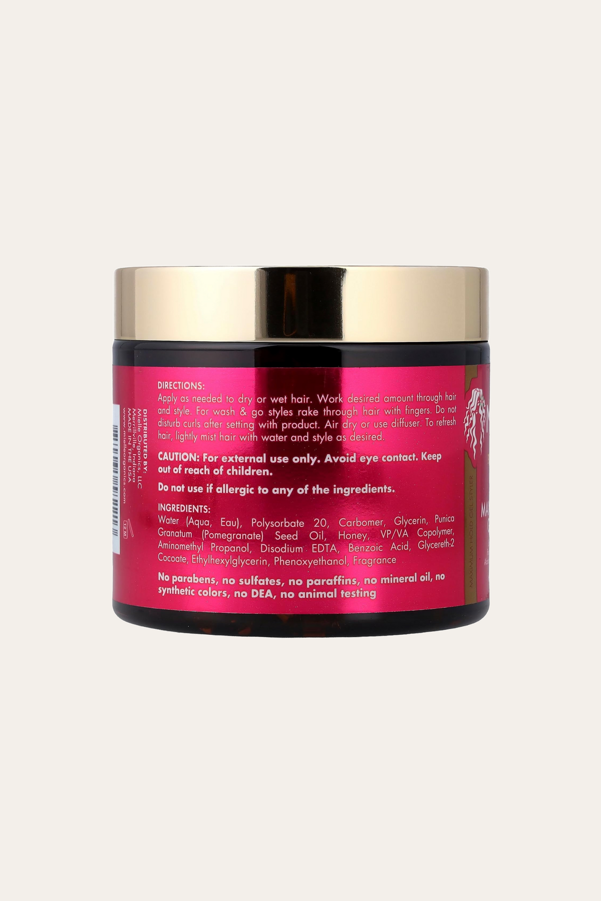 Mielle Pomegranate And Honey Blend Maximum Hold Gel Styler 16 Oz