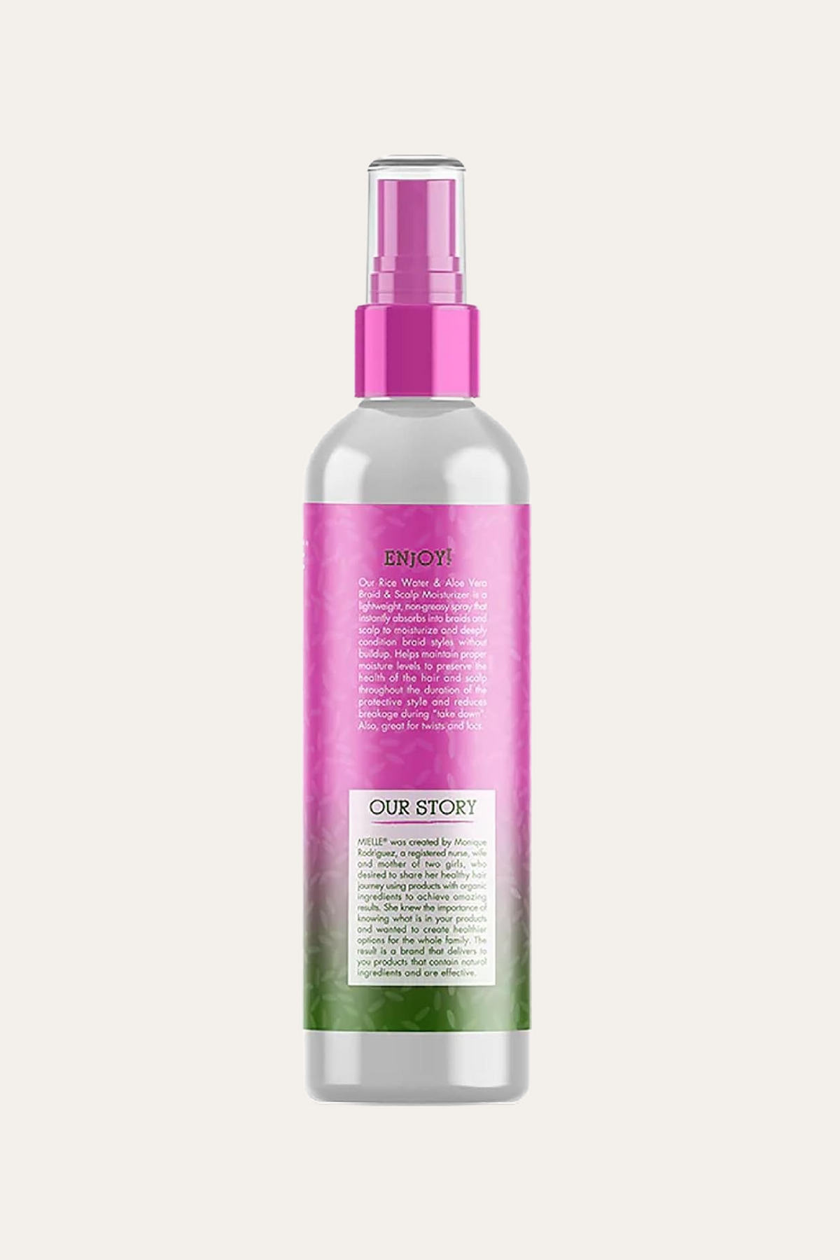 Mielle Rice Water & Aloe Vera blend Braid and Scalp Moisturizer Spray 8 Oz