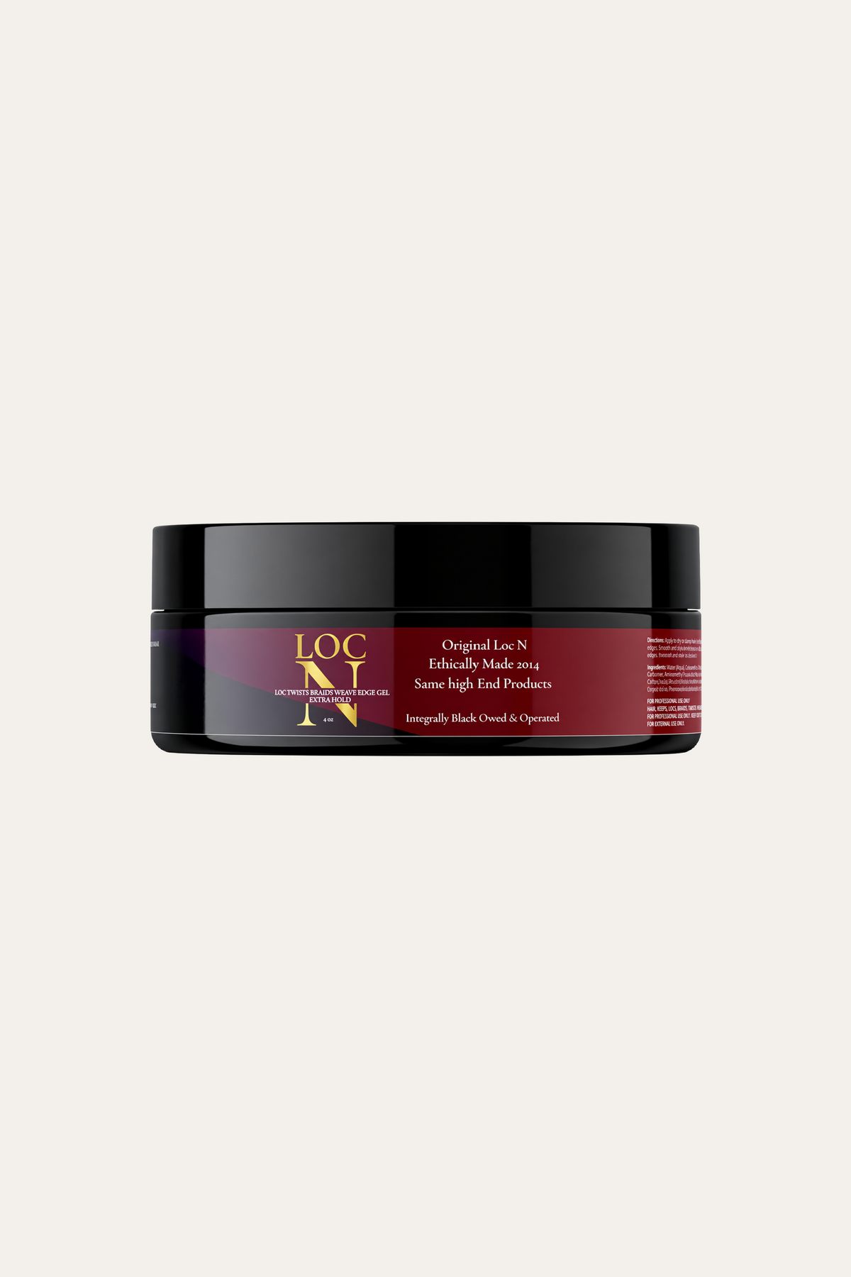 Loc N Twists Braids Wave Edge Gel Extra Hold, 4 Oz