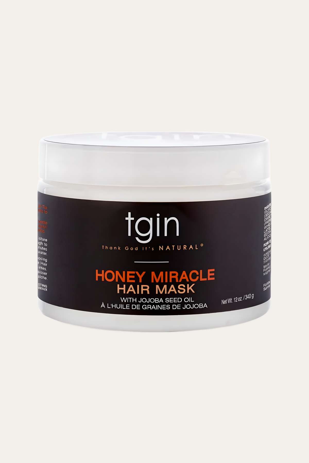 Thank God It's Natural Honey Miracle Hair Mask Deep Conditioner 12 Oz
