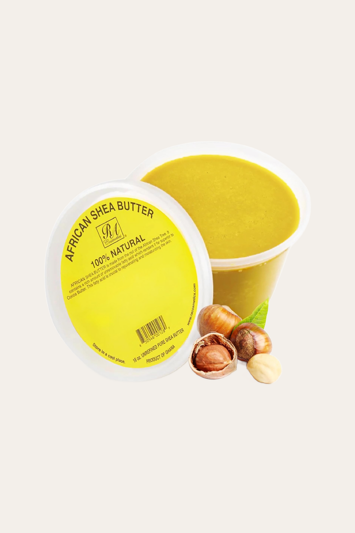RA Cosmetic's 100% Natural Unrefined Yellow Shea Butter 16 Oz