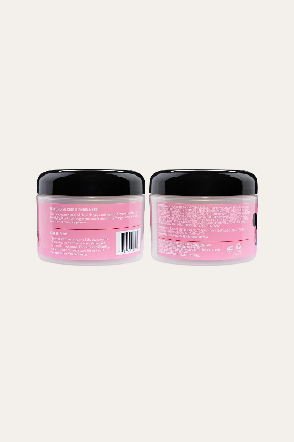 Camille Rose Algae Renew Deep Conditioning Hair Mask 8 Oz