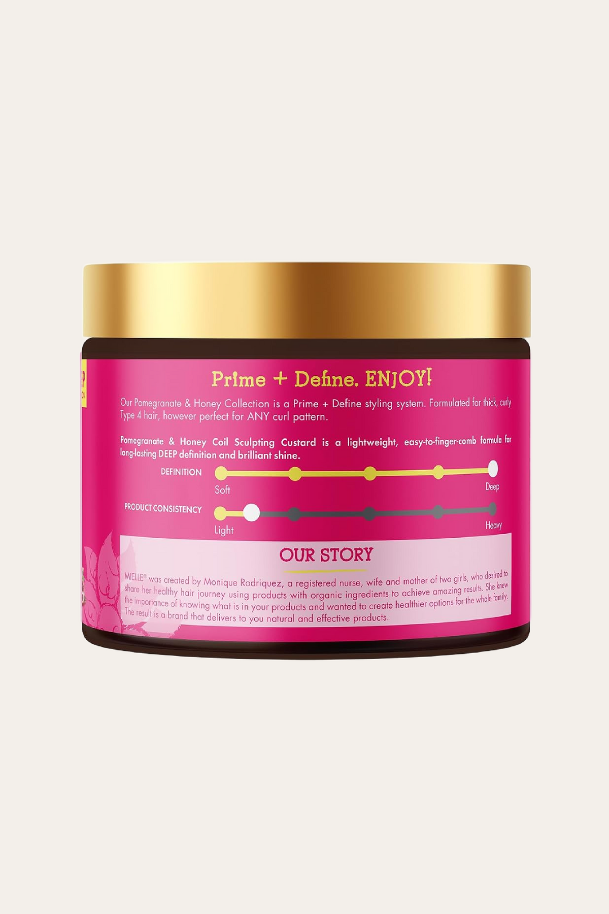 Mielle Organics Pomegranate & Honey Coil Sculpting Custard 12 Oz