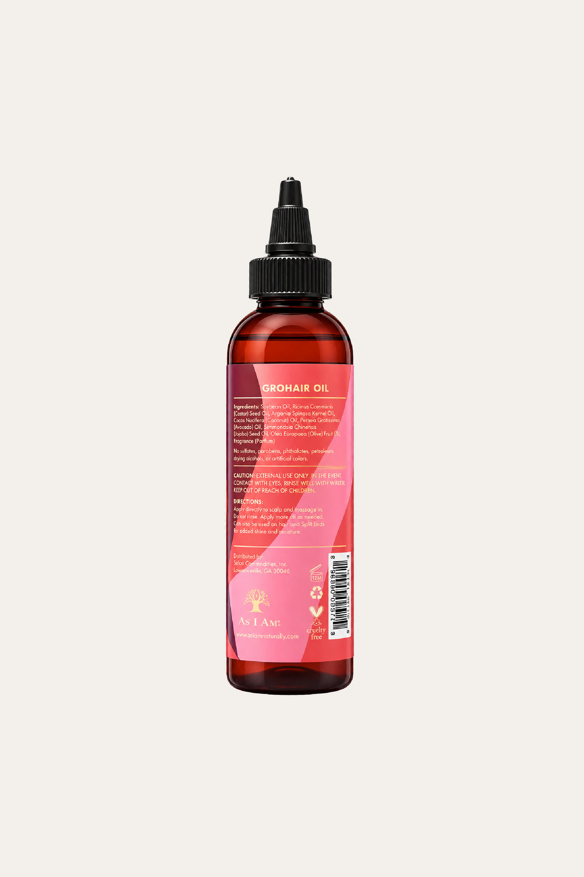 As I Am Long and Luxe Grohair Oil 4 Oz