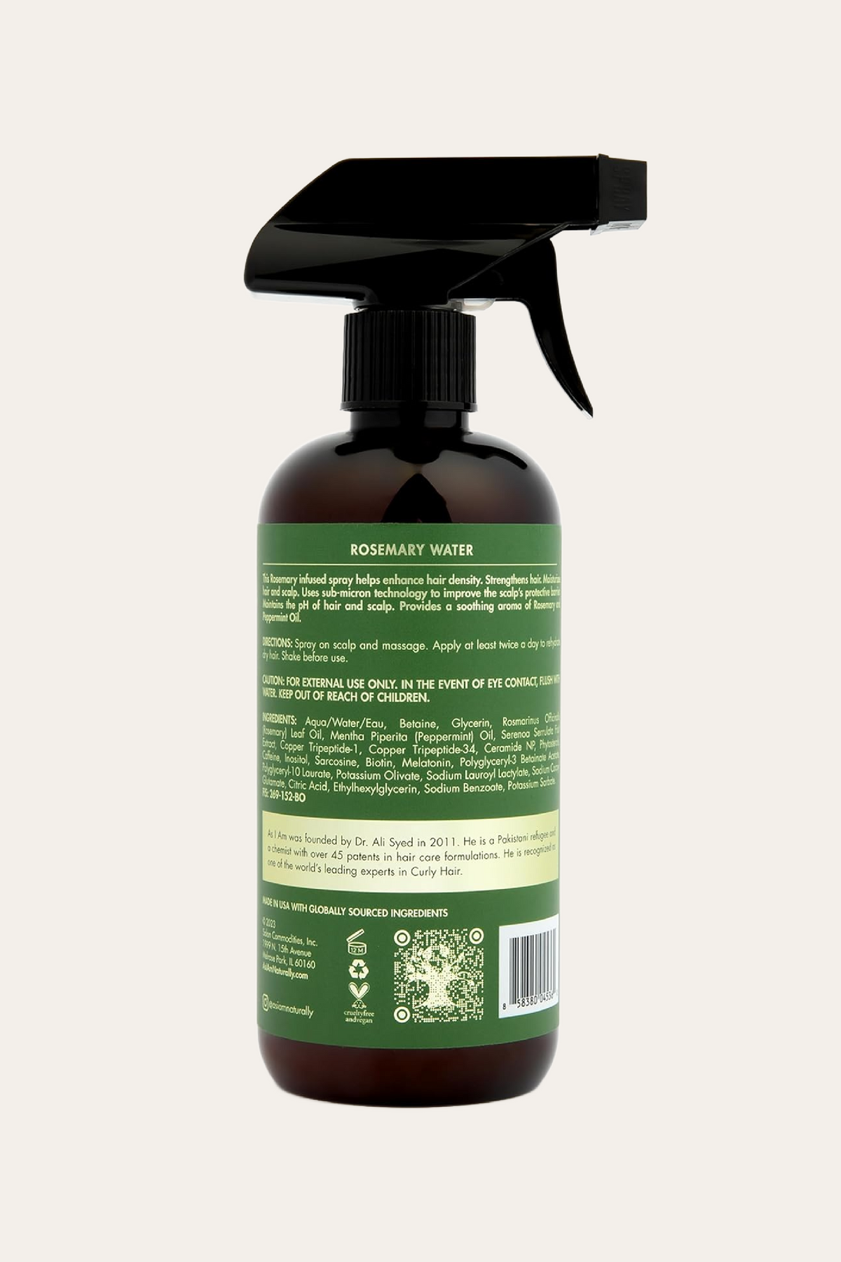 As I Am Rosemary Water Scalp Treatment for Hair Density 16 Oz