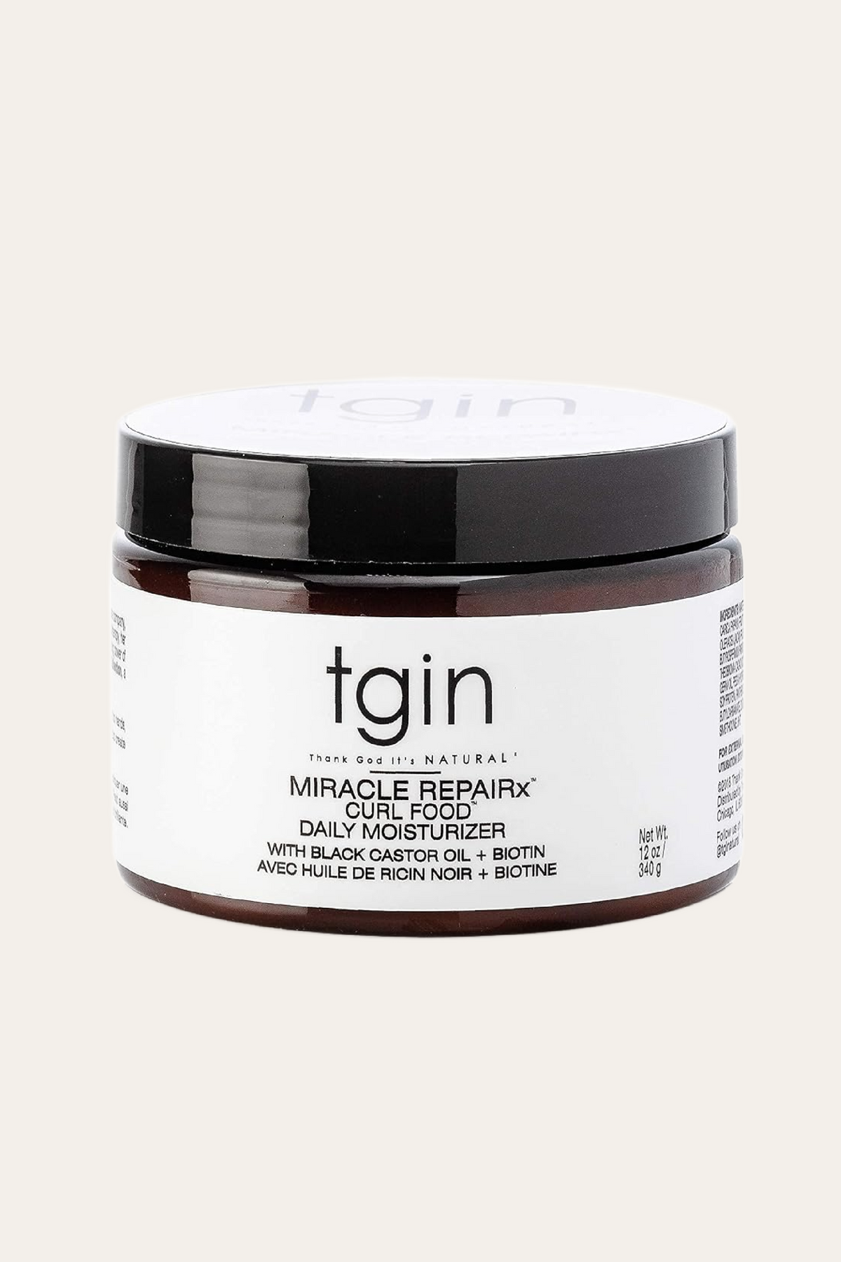 Tgin Miracle RepaiRx Curl Food Daily Moisturizer 12 Oz