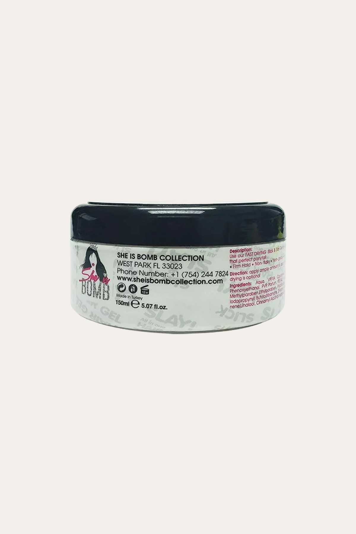 She Is Bomb Slick And Slay All In One Hair Gel 5.07 Oz