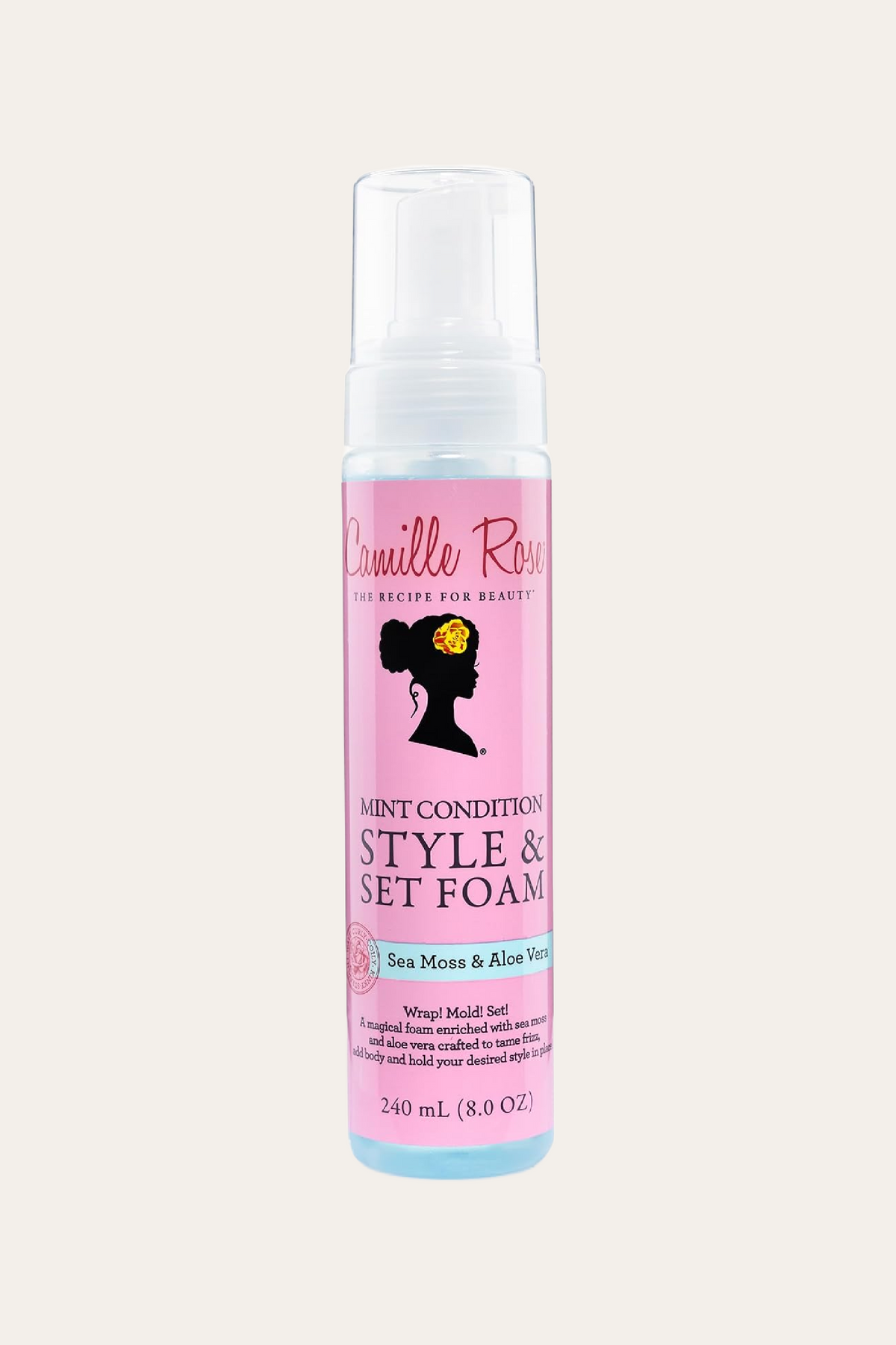 Camille Rose Mint Condition Style & Set Foam Curl Mousse 8 Oz