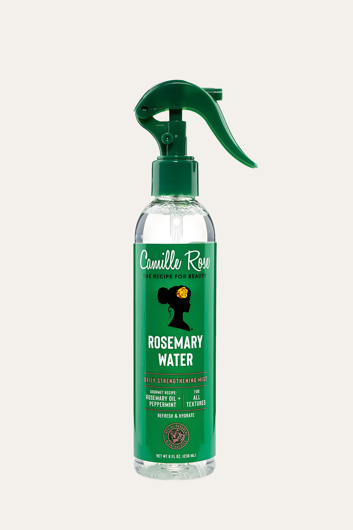 Camille Rose Rosemary Water Strengthening Hair Mist 8 Oz
