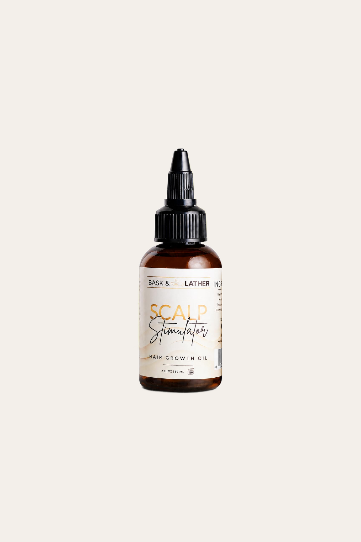 Bask & Lather Scalp Stimulator Hair Growth Oil 2 Oz