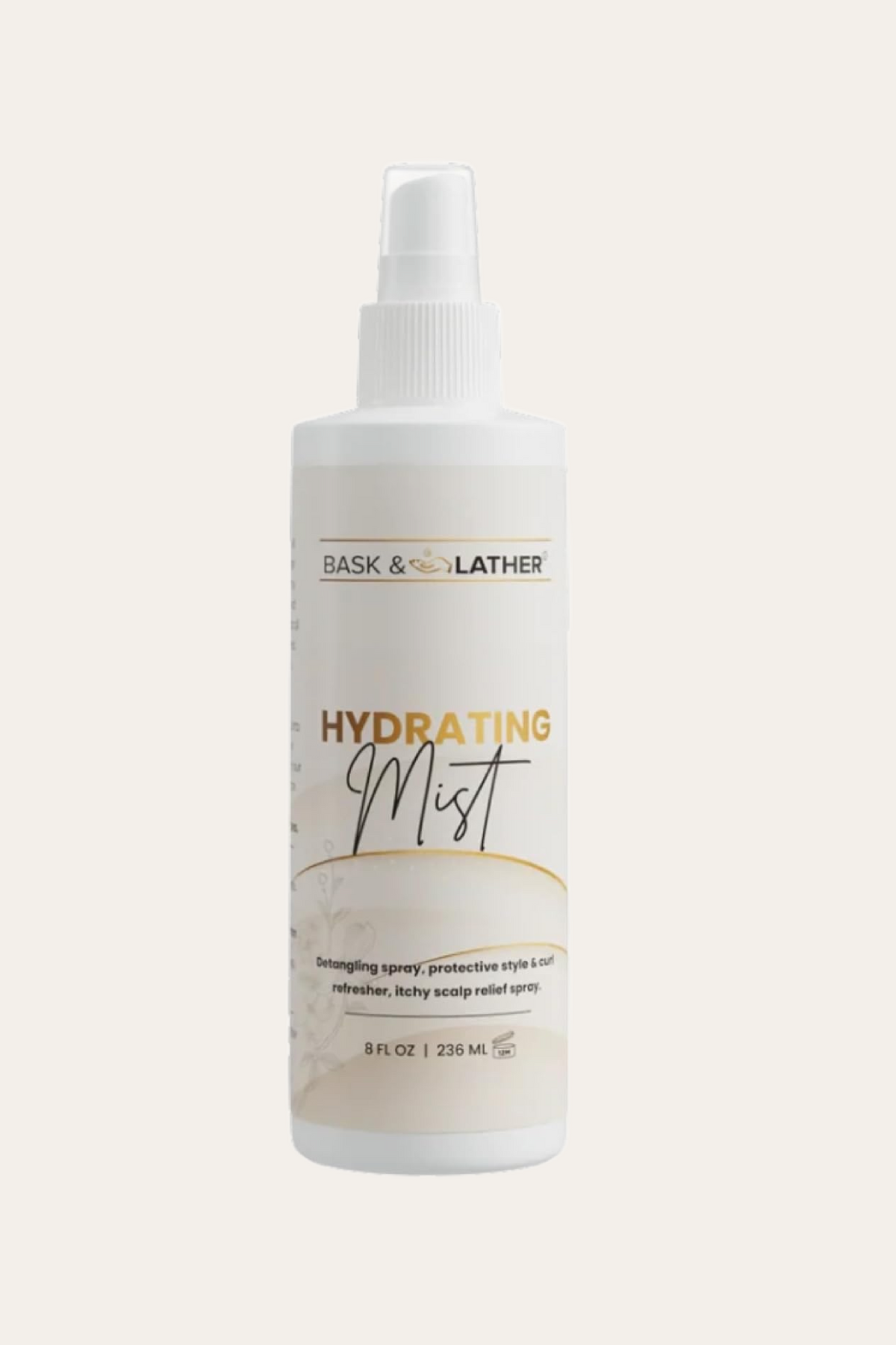 Bask and Lather Hydrating Hair Mist 8 Oz
