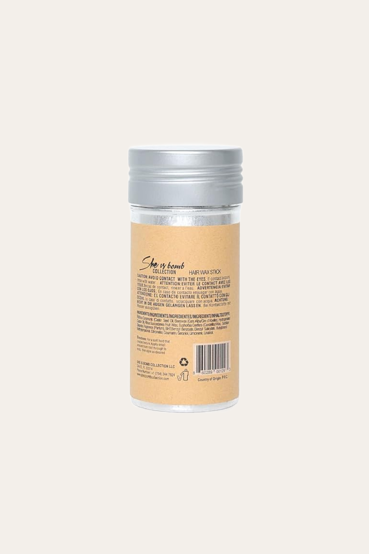 She Is Bomb Collection Hair Wax Stick 2.07 Oz