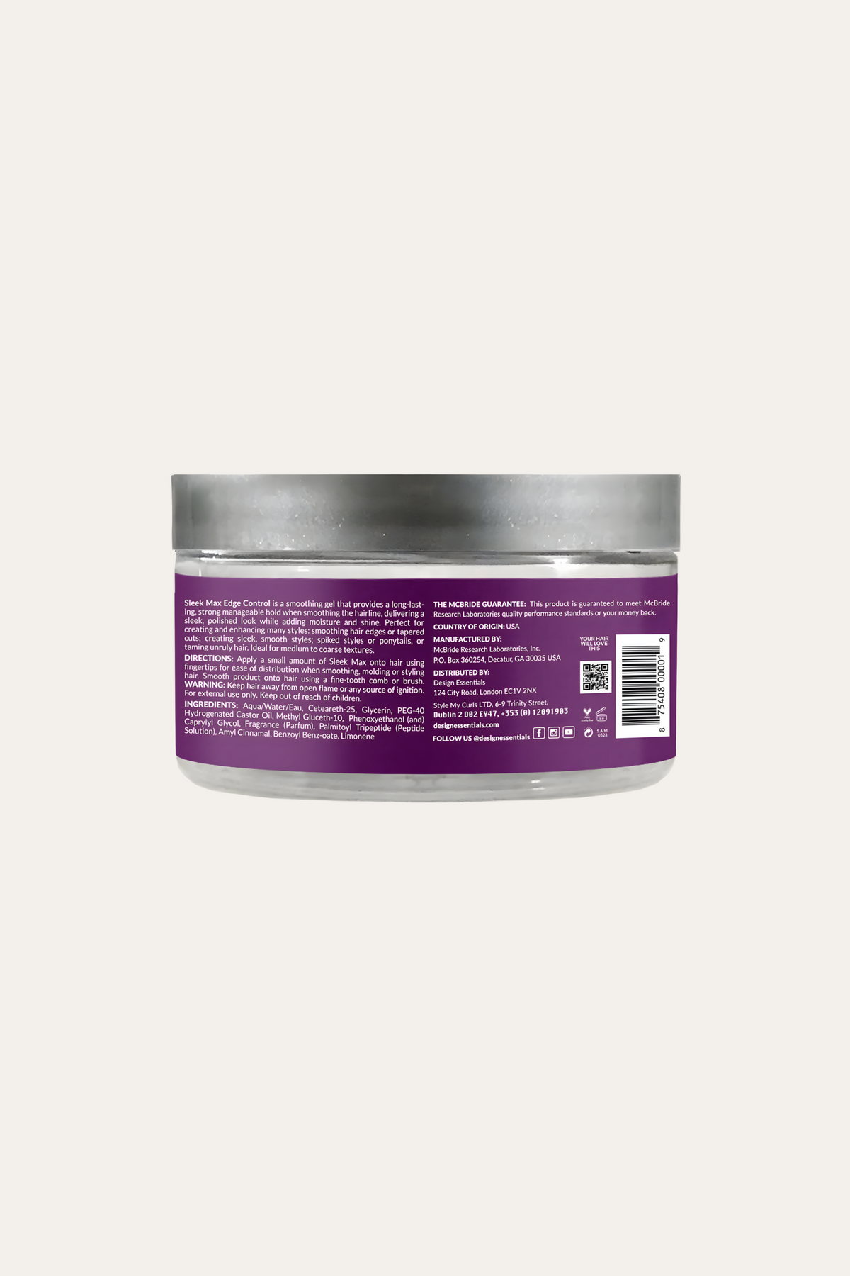 Design Essentials Sleek MAX Edge Control 3.7 Oz