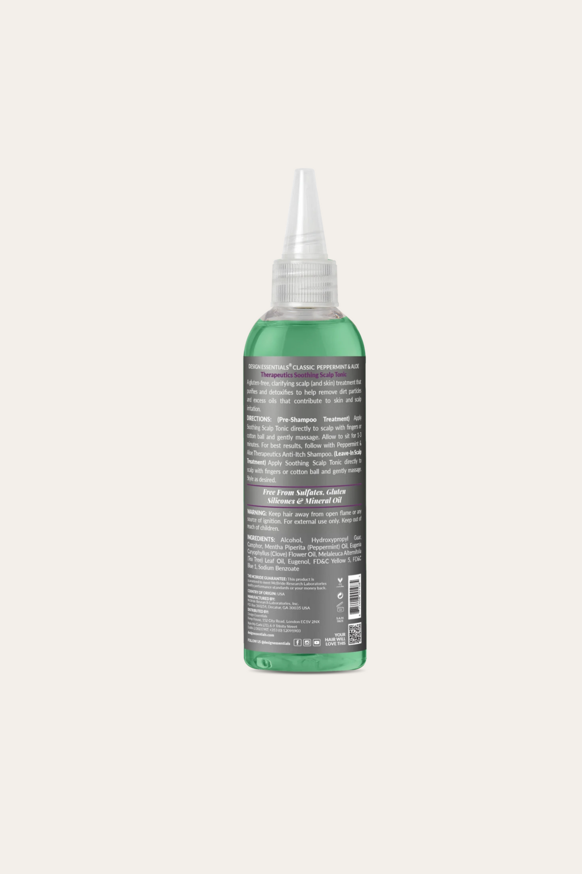 Design Essentials Peppermint & Aloe Soothing Scalp Tonic