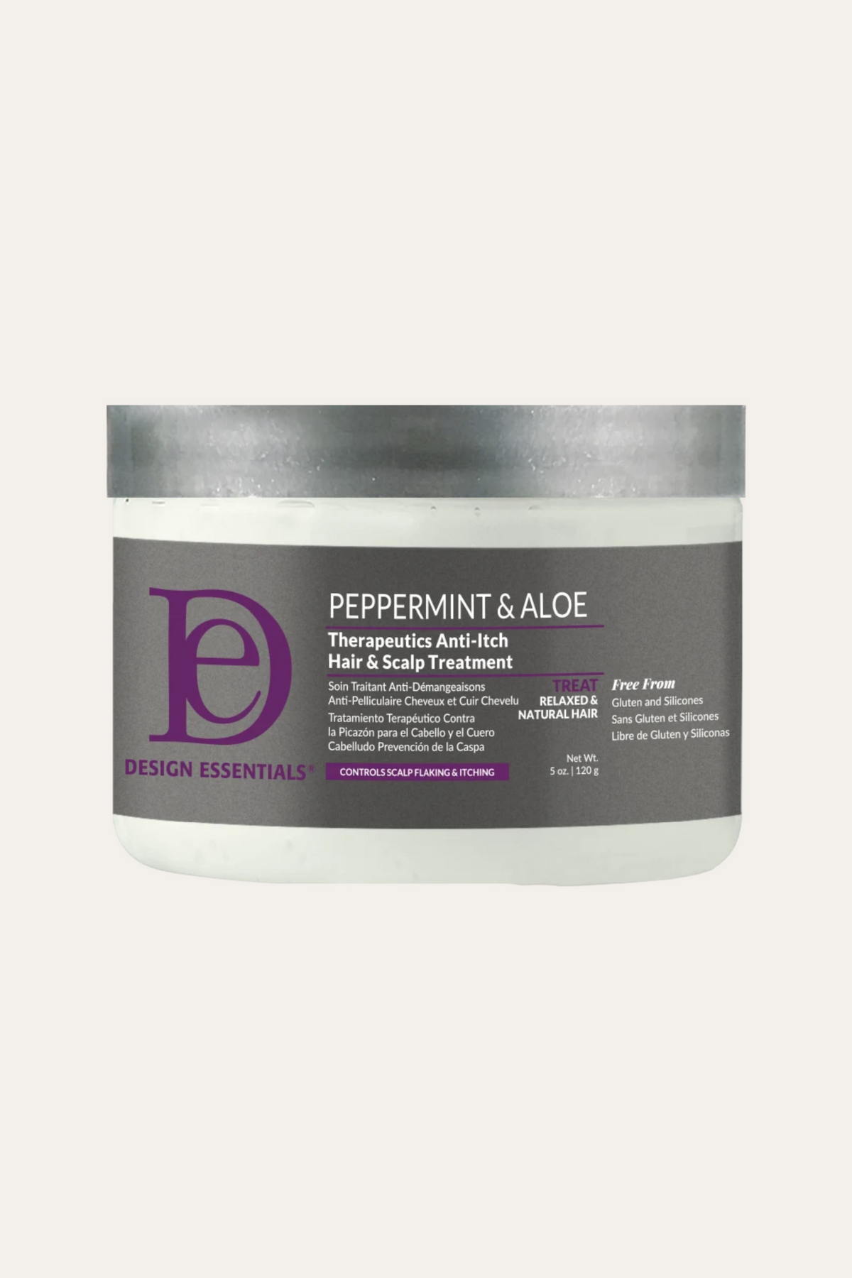 Design Essentials Peppermint & Aloe Anti-Itch Hair & Scalp Treatment 5 Oz