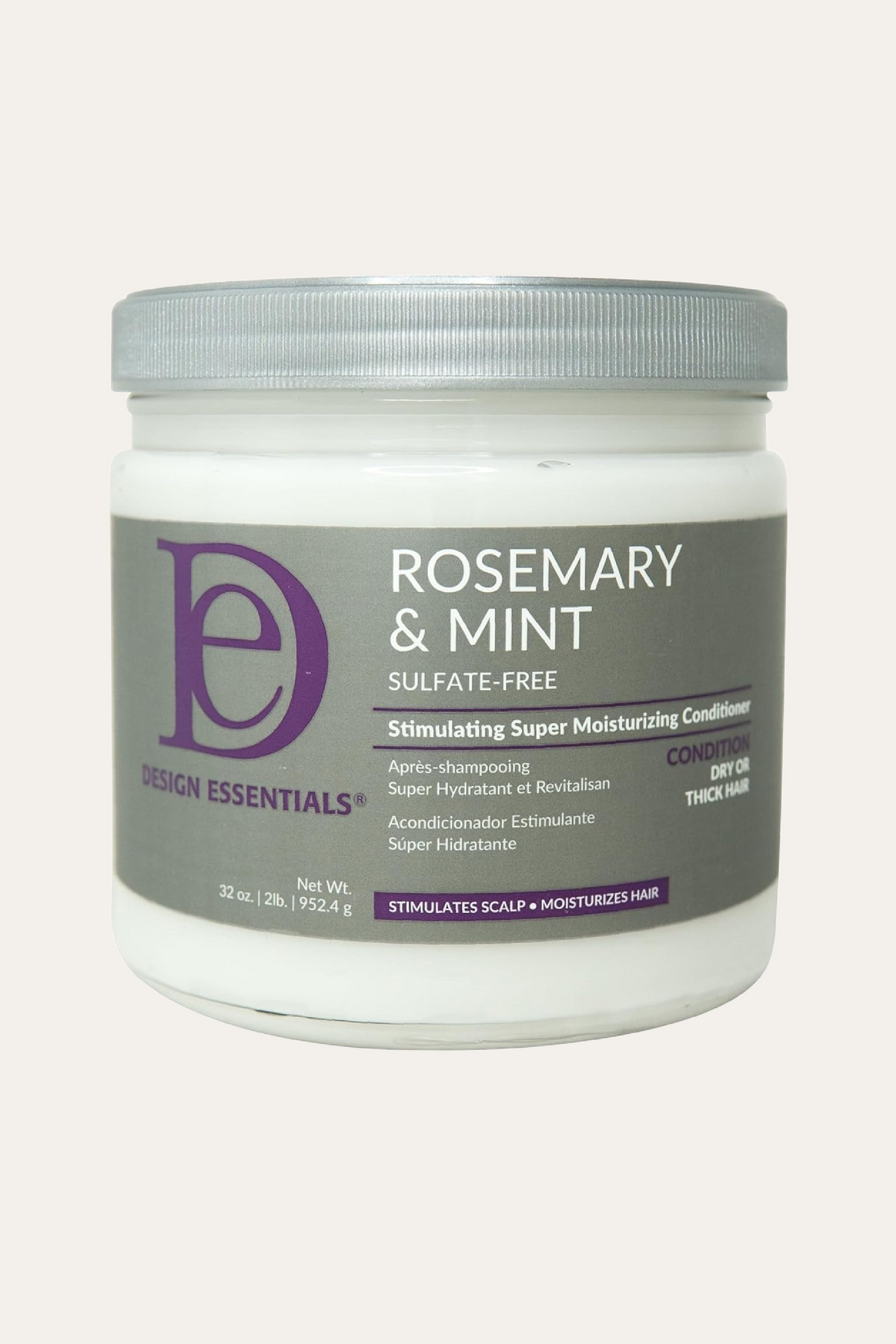 Design Essentials Rosemary & Mint Stimulating Super Moisturizing Conditioner 32 Oz