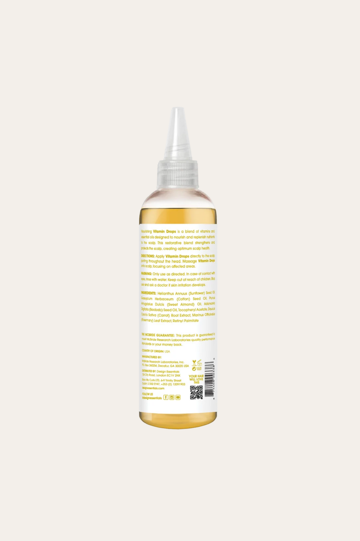 Design Essentials Scalp & Skin Care Vitamin Drops 4 Oz