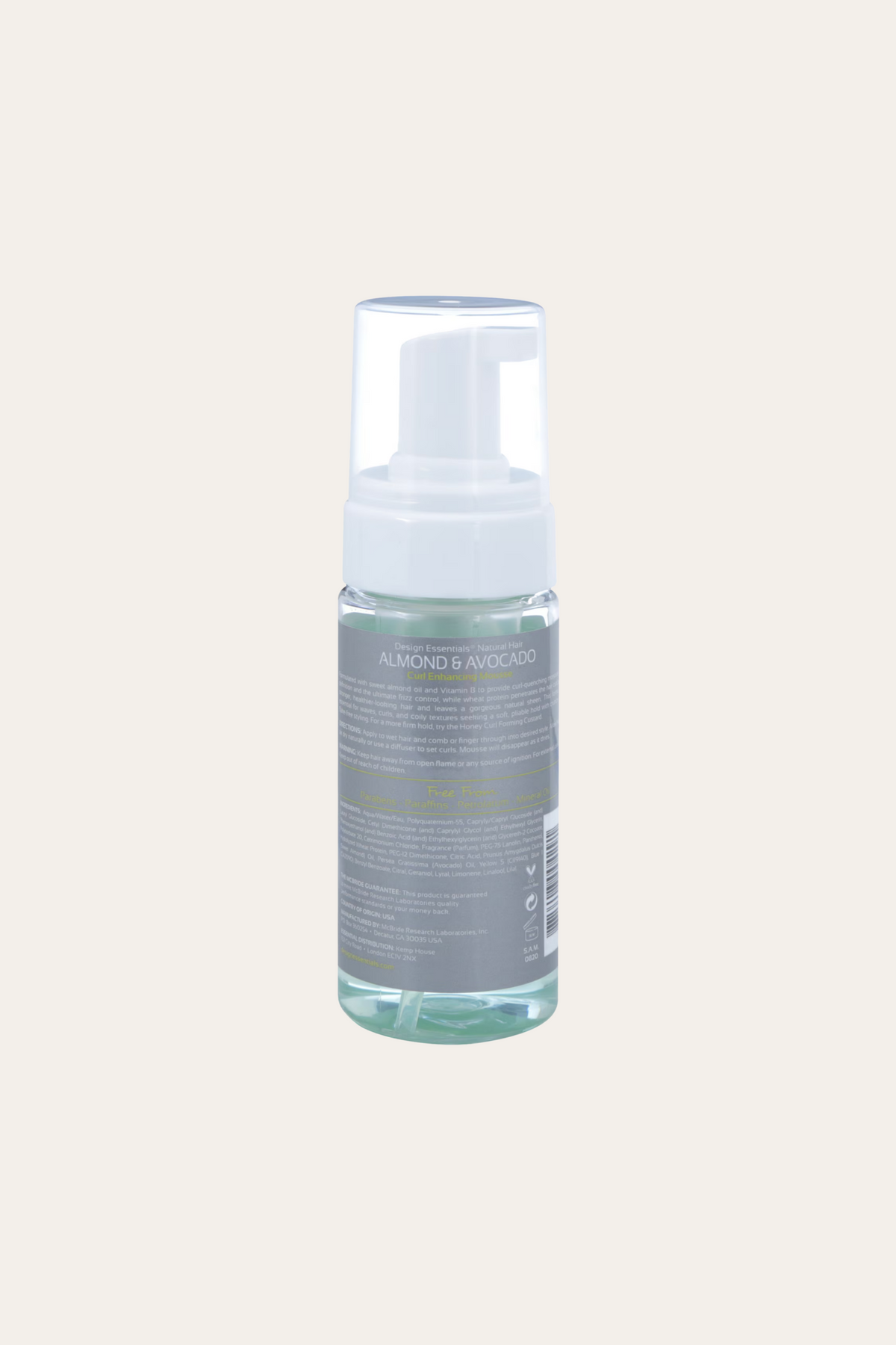 Design Essentials Almond Avocado Curl Enhancing Mousse 4 Oz