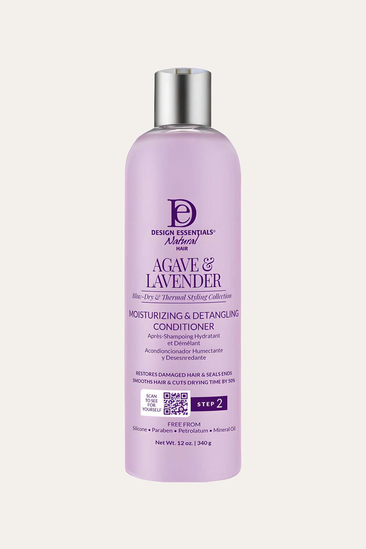 Design Essentials Agave & Lavender Moisturizing Detangling Conditioner 12 Oz