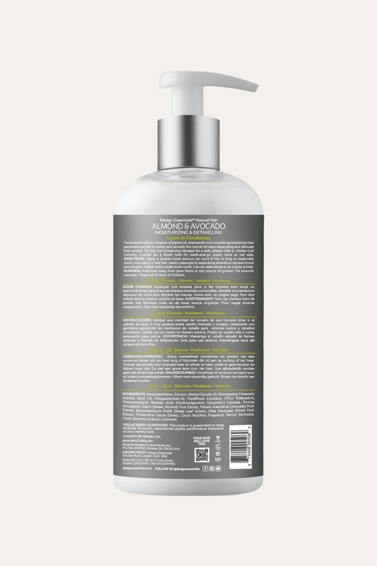 Almond & Avocado Moisturizing & Detangling Leave-In Conditioner 34 Oz