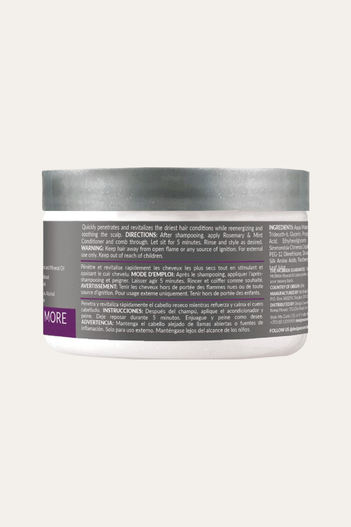 Design Essentials Rosemary & Mint Super Moisturizing Conditioner 11 Oz