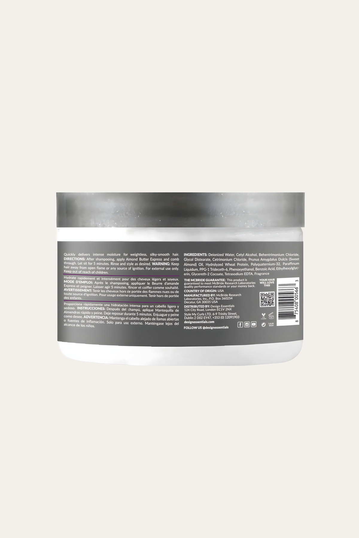 Design Essentials Almond Butter Express Instant Conditioner 11 Oz