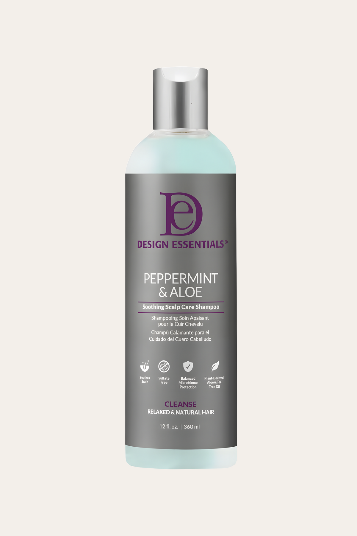 Design Essentials Peppermint & Aloe Anti-Itch Shampoo 12 Fl Oz