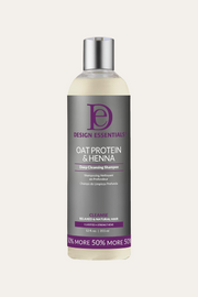 Design Essentials Oat Protein & Henna Deep Cleansing Shampoo 12 Oz
