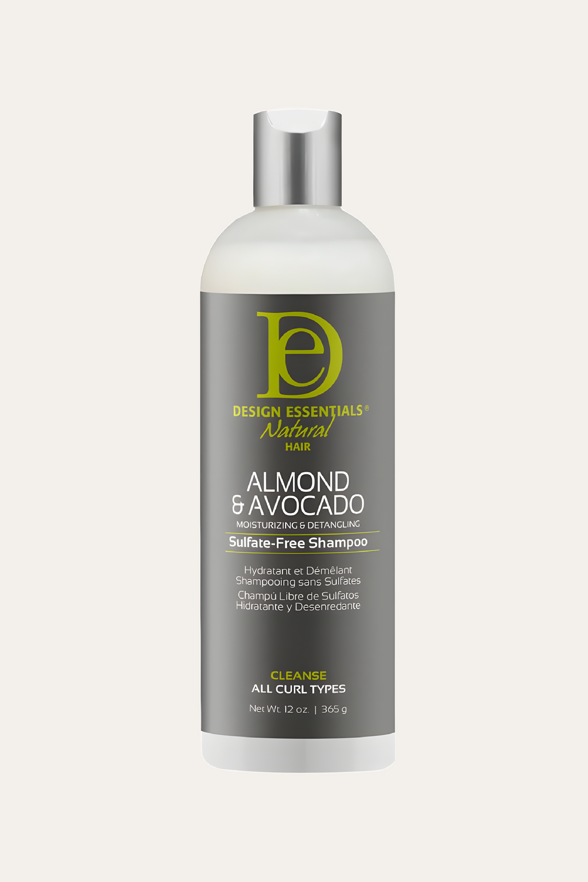 Natural Almond & Avocado Moisturizing & Detangling Sulfate-Free Shampoo 12 oz