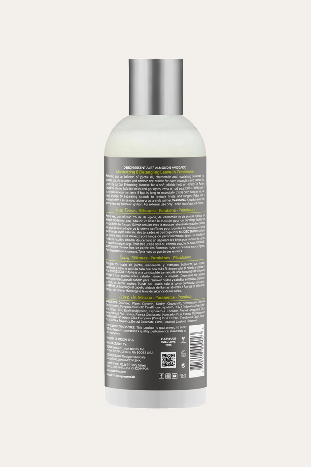 Design Essentials Almond & Avocado Moisturizing Leave-In Conditioner 12 Oz
