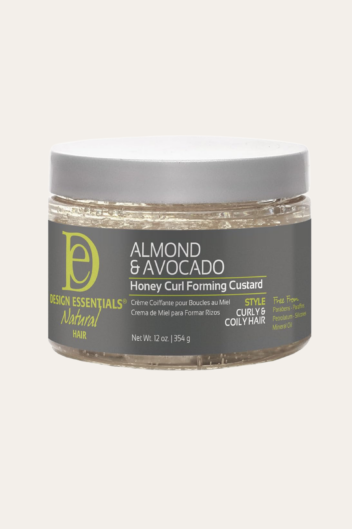 Design Essentials Almond & Avocado Honey Curl Forming Custard 12 Oz