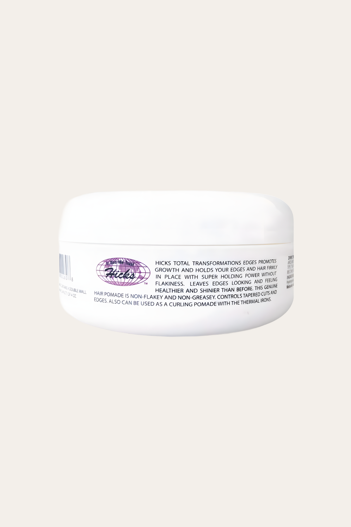 Hicks Total Transformations Edges Styling Gel 4 Oz