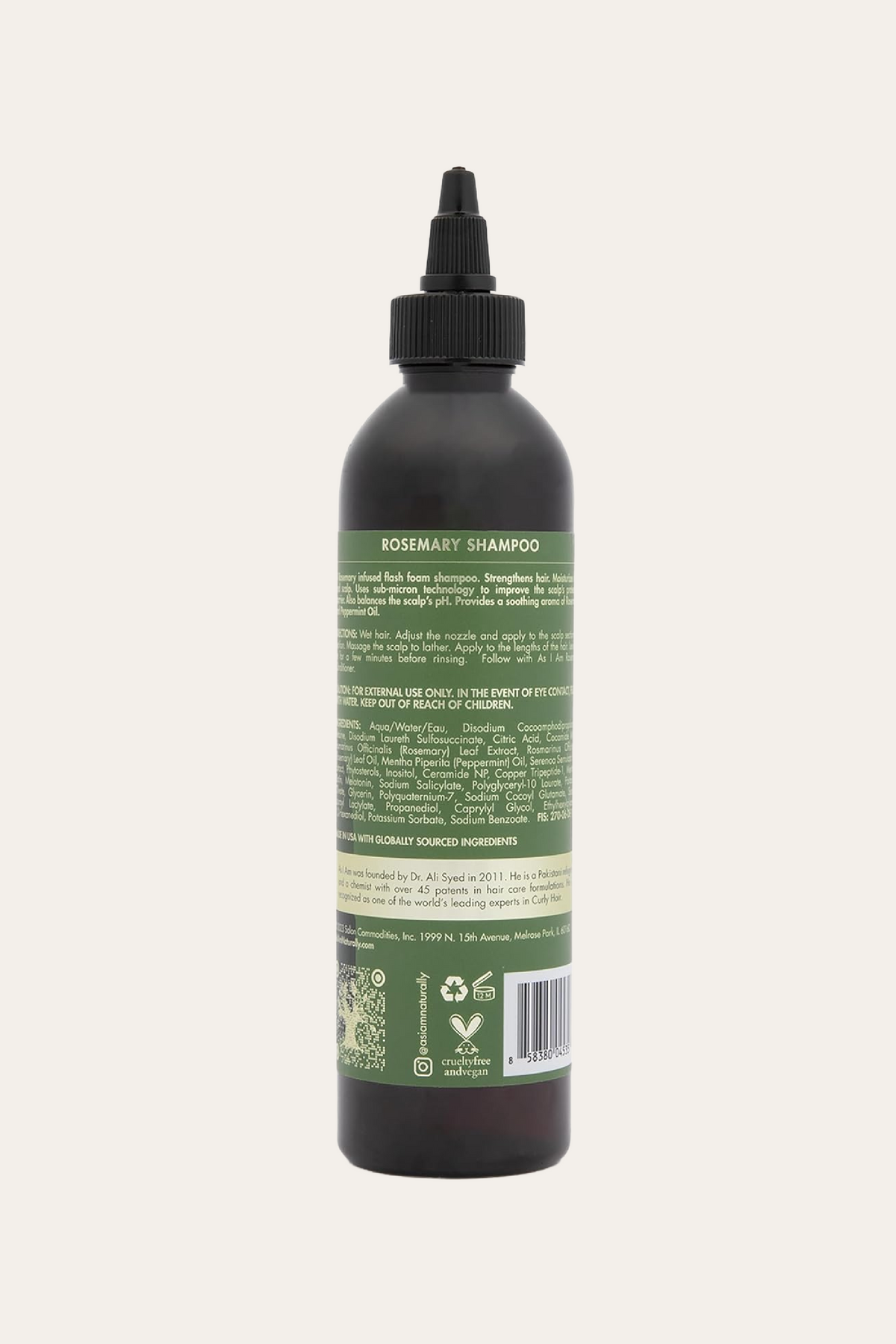 As I Am Rosemary Shampoo 8 Oz