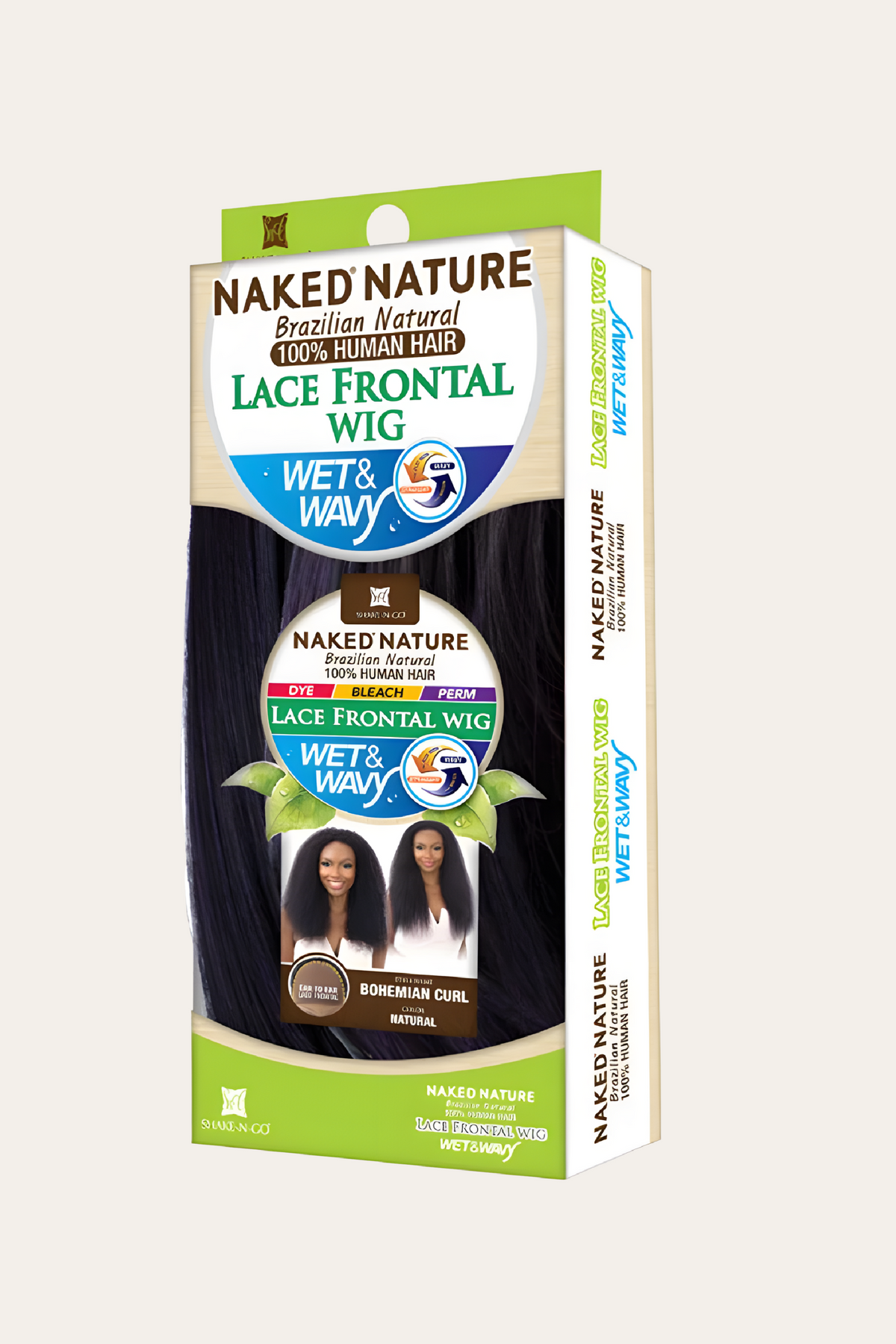 Shake-N-Go Bohemian Curl Nature Wet & Wavy Lace Frontal Wig