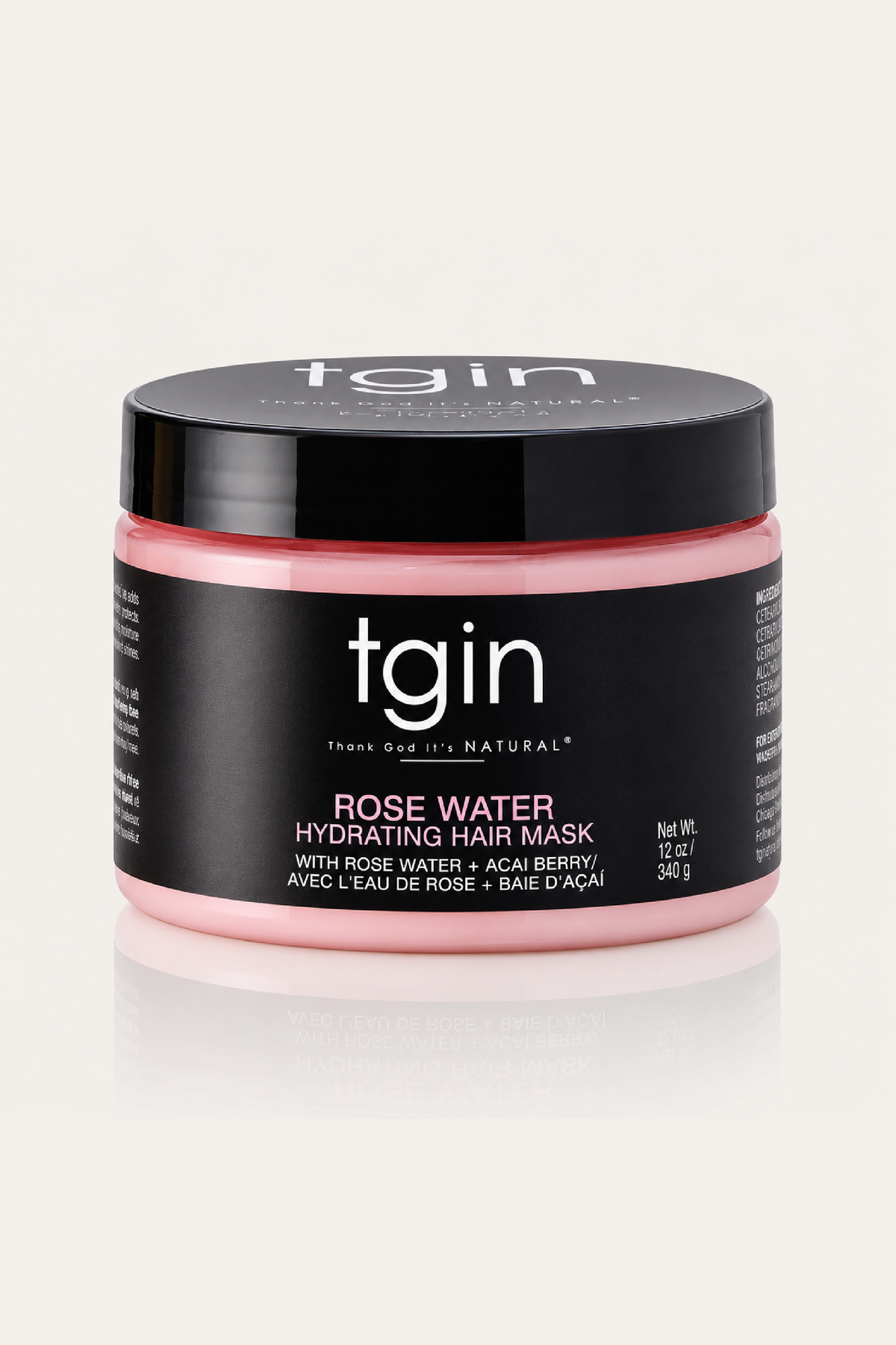 TGIN Rose Water Hydrating Mask 12 Oz